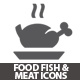 Food Fish & Meat Icons