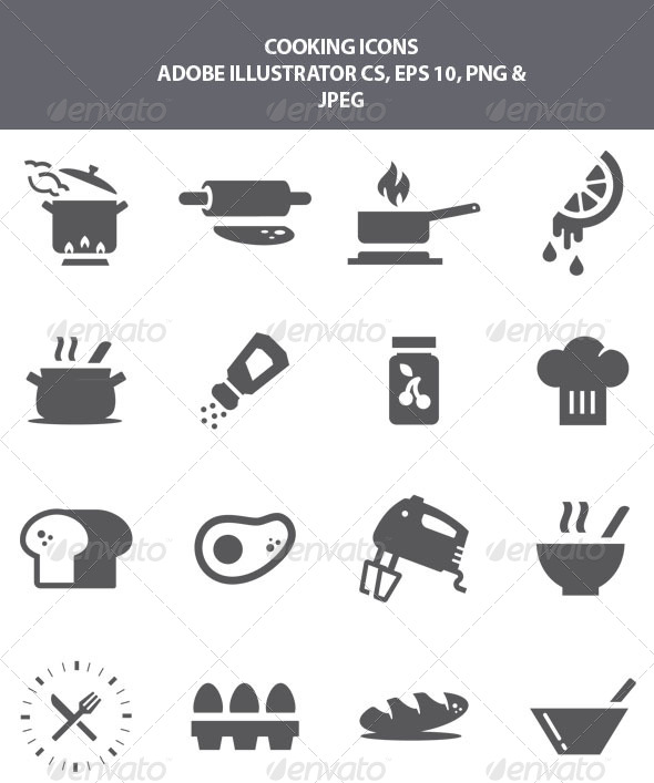 GraphicRiver Cooking Icons 8603735 GraphicRiver Cooking Icons 8603735
