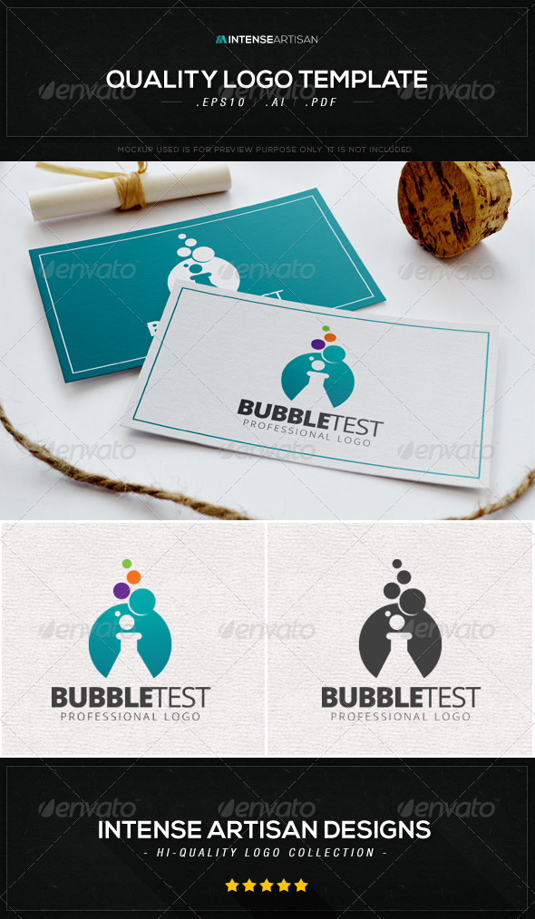 GraphicRiver Bubble Test Logo Template 8603736 GraphicRiver Bubble Test Logo Template 8603736