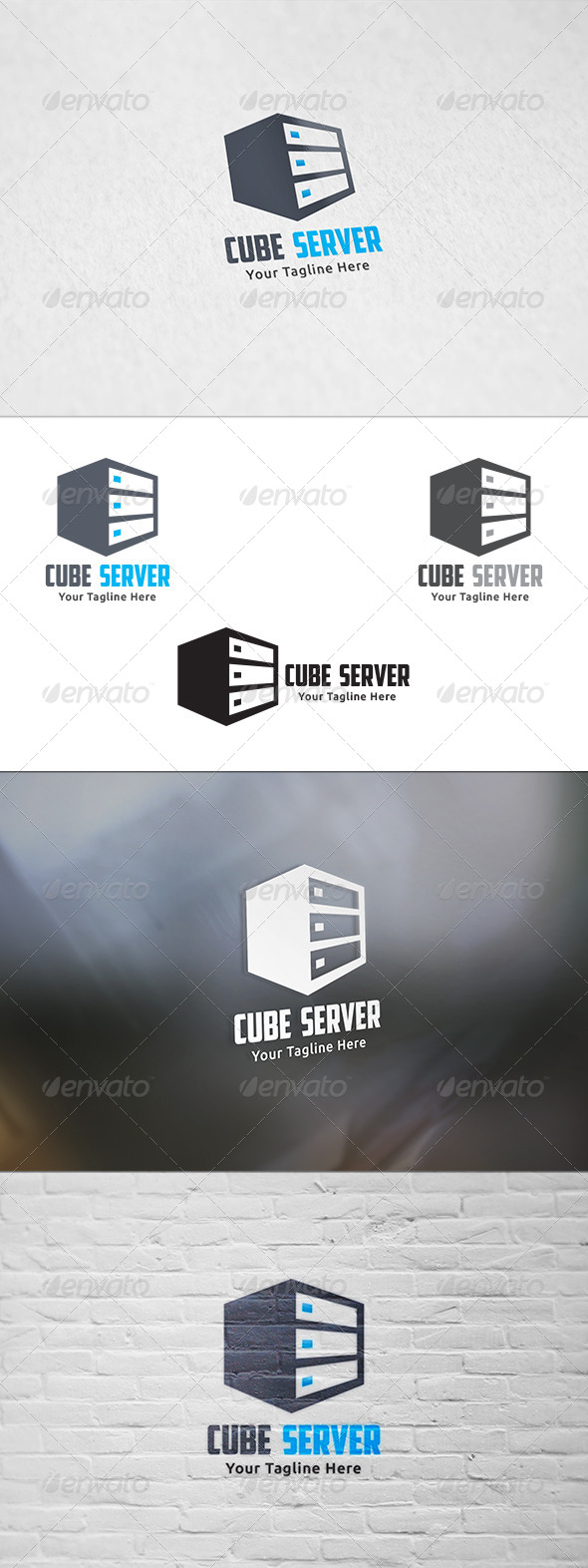 GraphicRiver Cube Server Logo Template 8603741 GraphicRiver Cube Server Logo Template 8603741