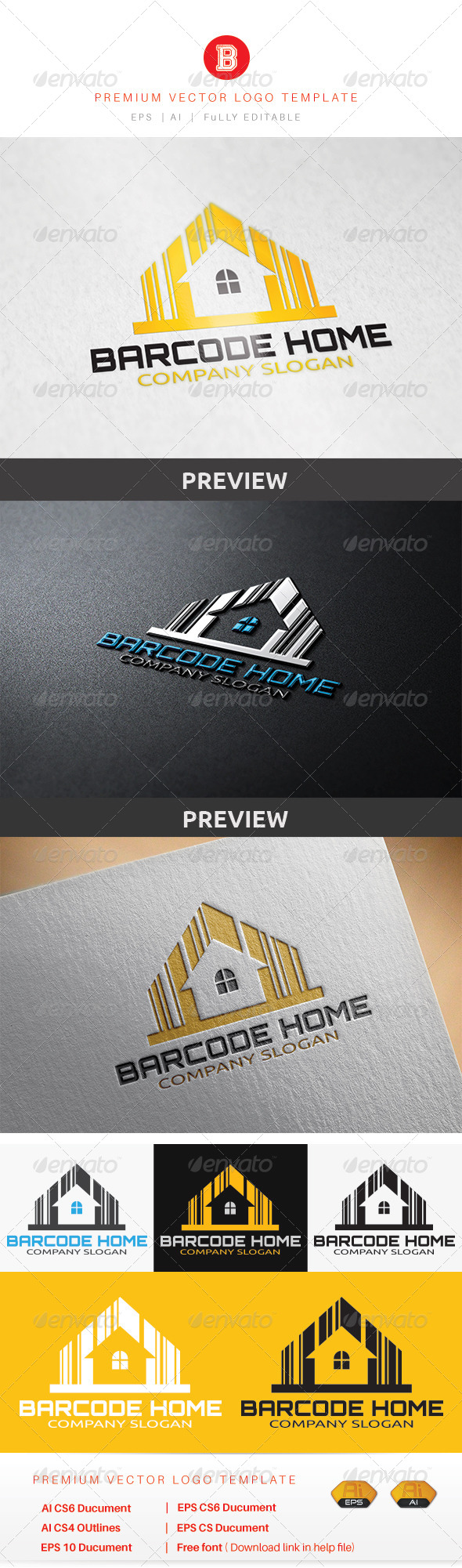 GraphicRiver Barcode Home 8604045 GraphicRiver Barcode Home 8604045