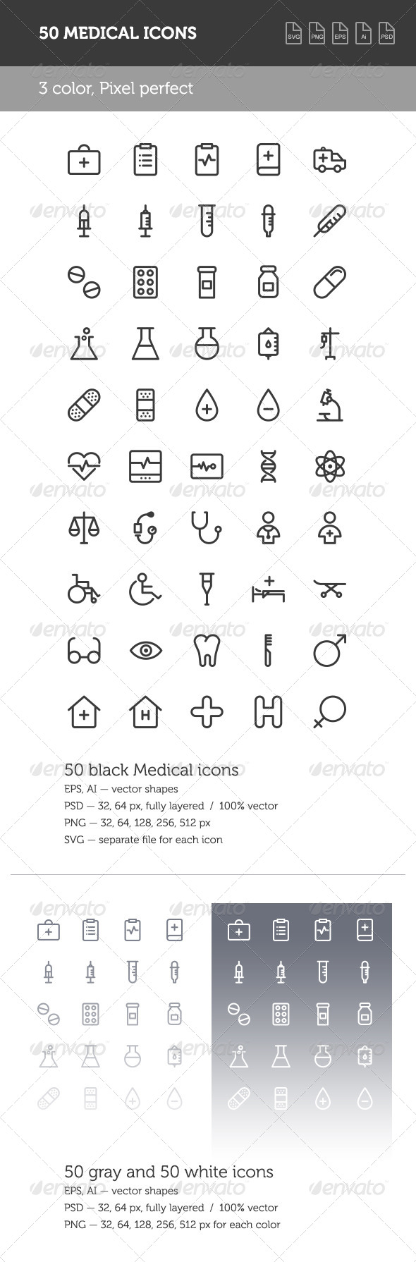GraphicRiver Medical Icon Set 8605224 GraphicRiver Medical Icon Set 8605224