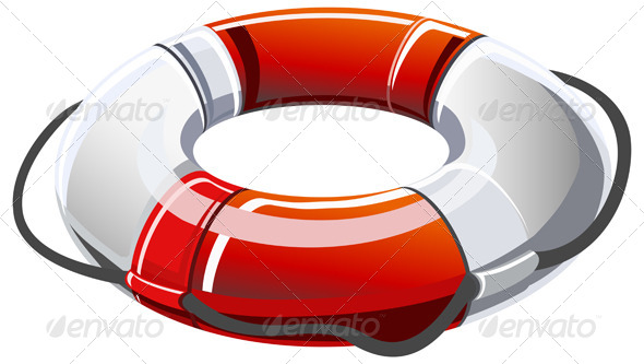 Lifebuoy Illustration (Man-made objects)