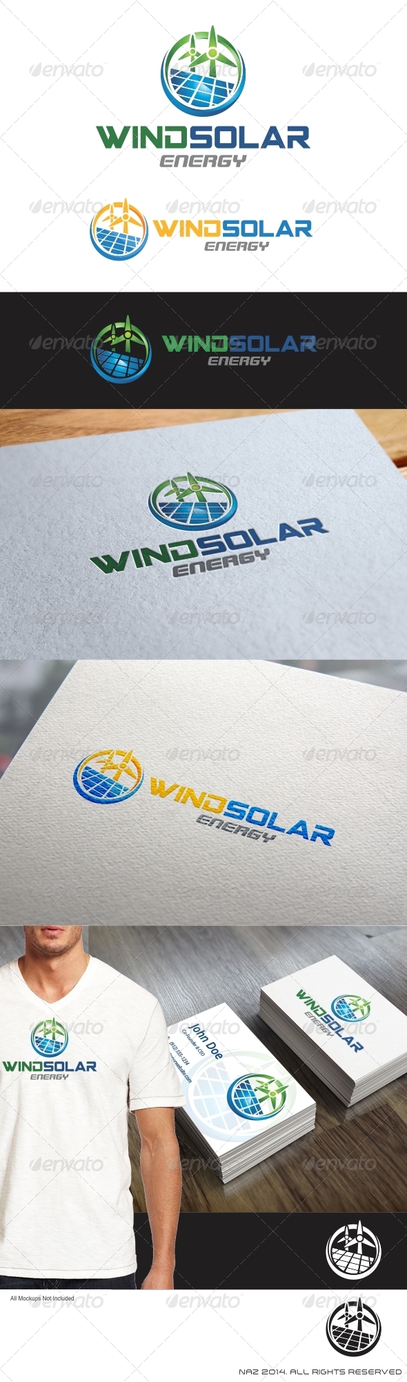 GraphicRiver Wind Solar Energy Logo 8604020 GraphicRiver Wind Solar Energy Logo 8604020