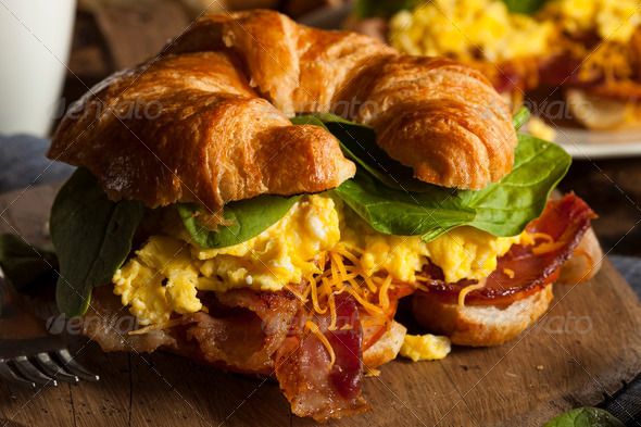 Ham and Cheese Egg Breakfast Sandwich (Misc) Photo Download