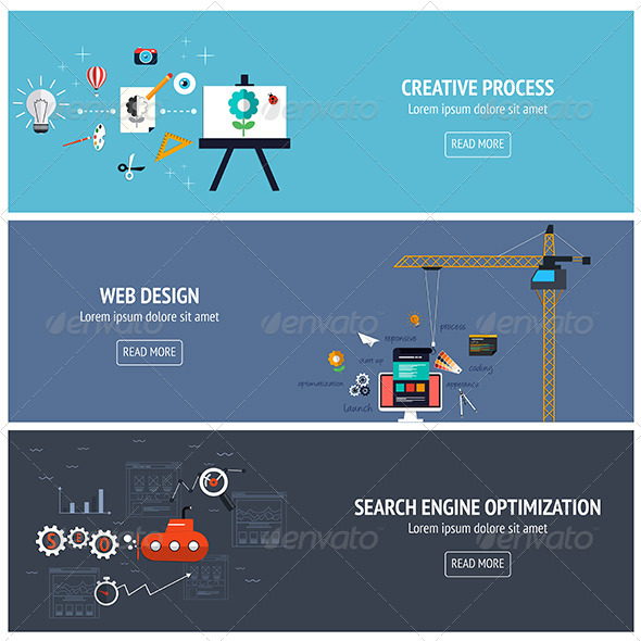 GraphicRiver Flat Designed Banners 8607901 GraphicRiver Flat Designed Banners 8607901