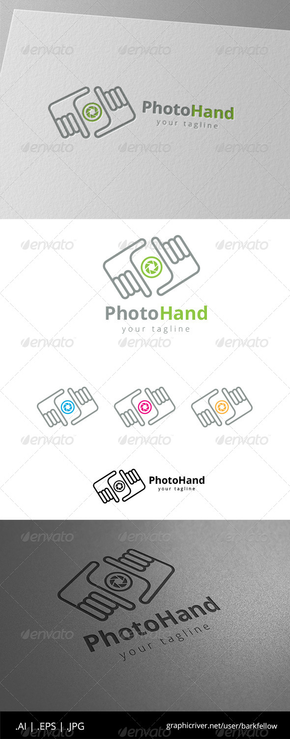 GraphicRiver Square Hand Photography Logo 8608623 GraphicRiver Square Hand Photography Logo 8608623
