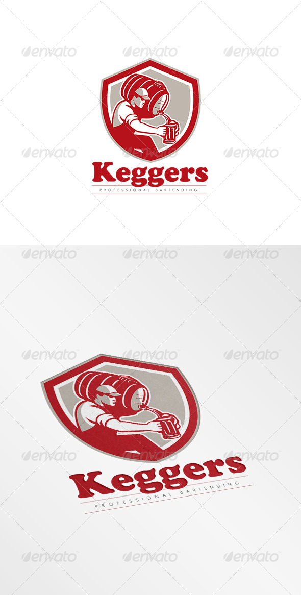GraphicRiver Keggers Professional Bartender Logo 8609002 GraphicRiver Keggers Professional Bartender Logo 8609002