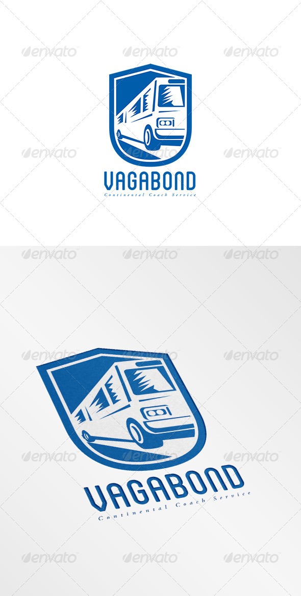 GraphicRiver Vagabond Continental Coach Logo 8609054 GraphicRiver Vagabond Continental Coach Logo 8609054