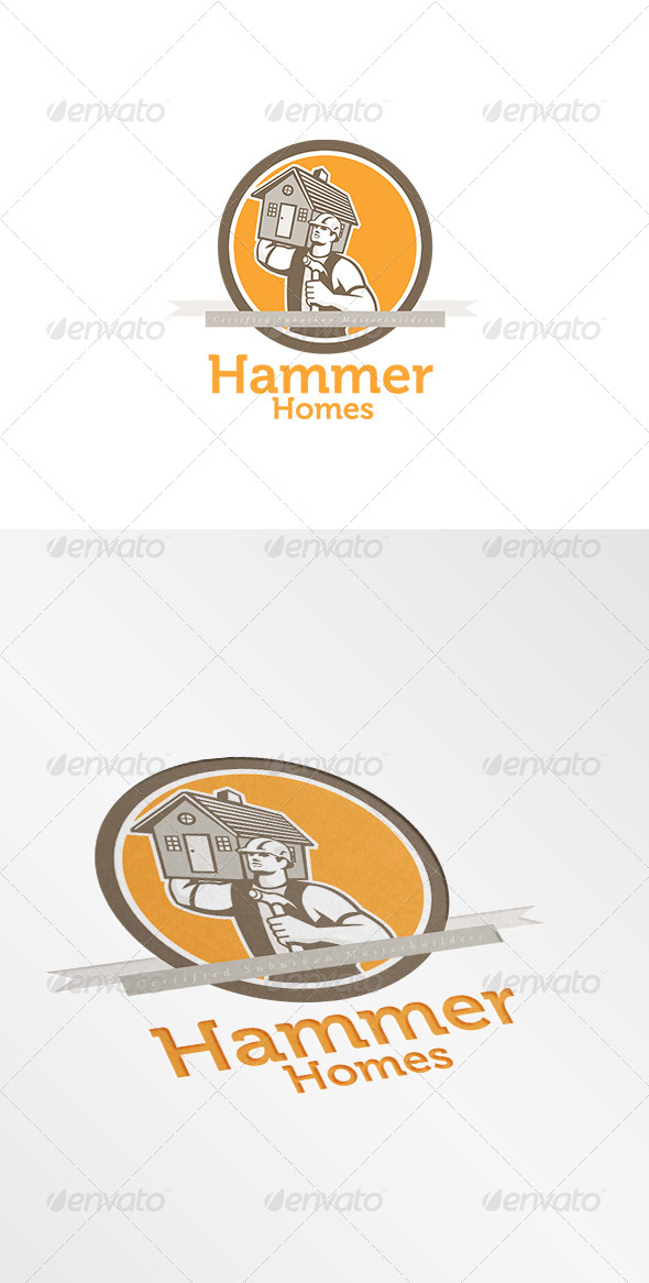 GraphicRiver Hammer Homes Master Builders Logo 8609062 GraphicRiver Hammer Homes Master Builders Logo 8609062