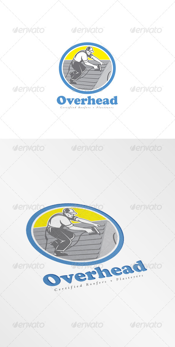 GraphicRiver Overhead Roofers Logo 8609266 GraphicRiver Overhead Roofers Logo 8609266