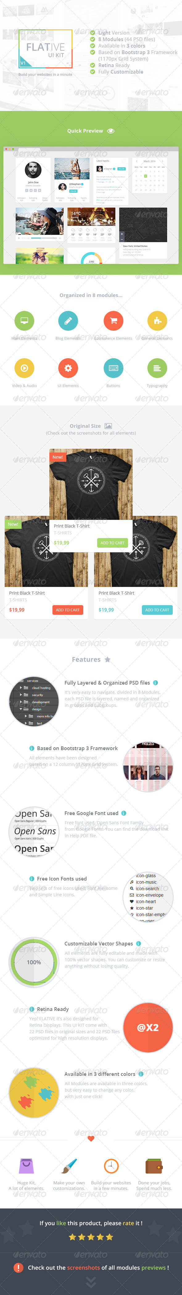 GraphicRiver Flative UI Kit Light 8611102 GraphicRiver Flative UI Kit Light 8611102