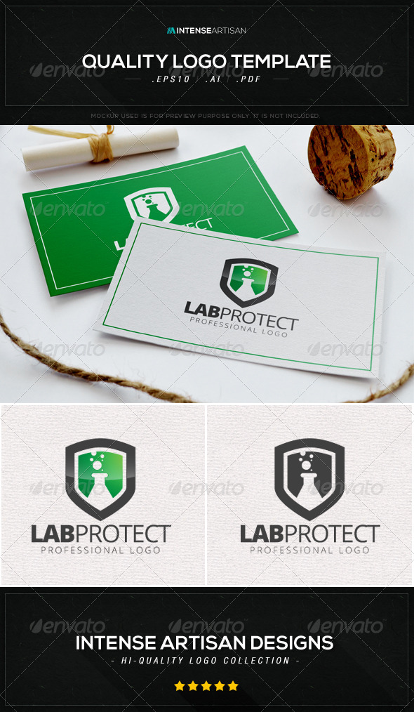 Lab Protect Logo Template (Symbols)