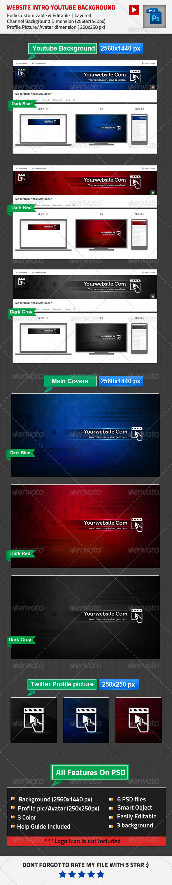 GraphicRiver Website Intro Youtube Channel Background 8611193 GraphicRiver Website Intro Youtube Channel Background 8611193