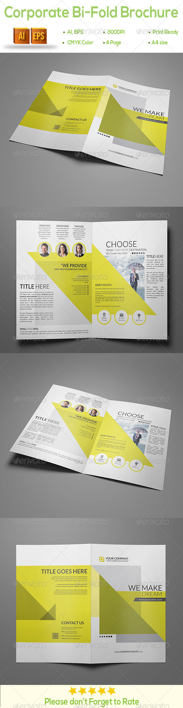 Corporate Bi-Fold Brochure (Brochures)