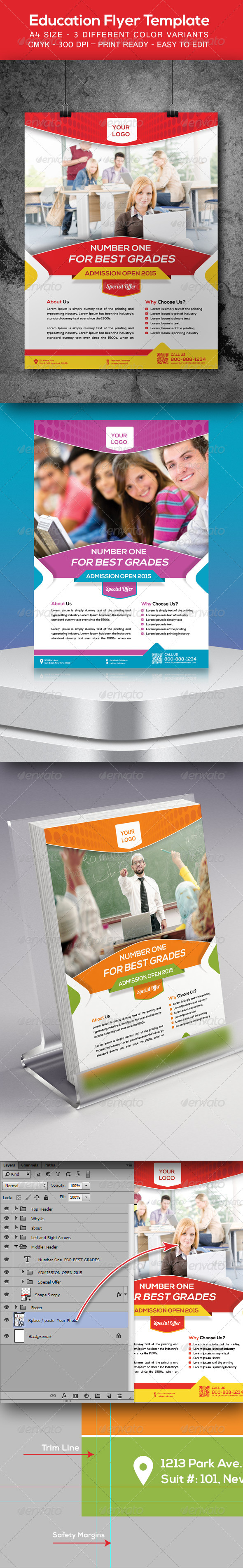 GraphicRiver Education Flyer Template 8611899 GraphicRiver Education Flyer Template 8611899