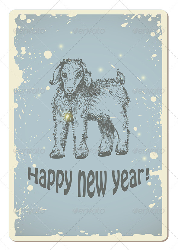 GraphicRiver Vintage New Year Card 8612002 GraphicRiver Vintage New Year Card 8612002