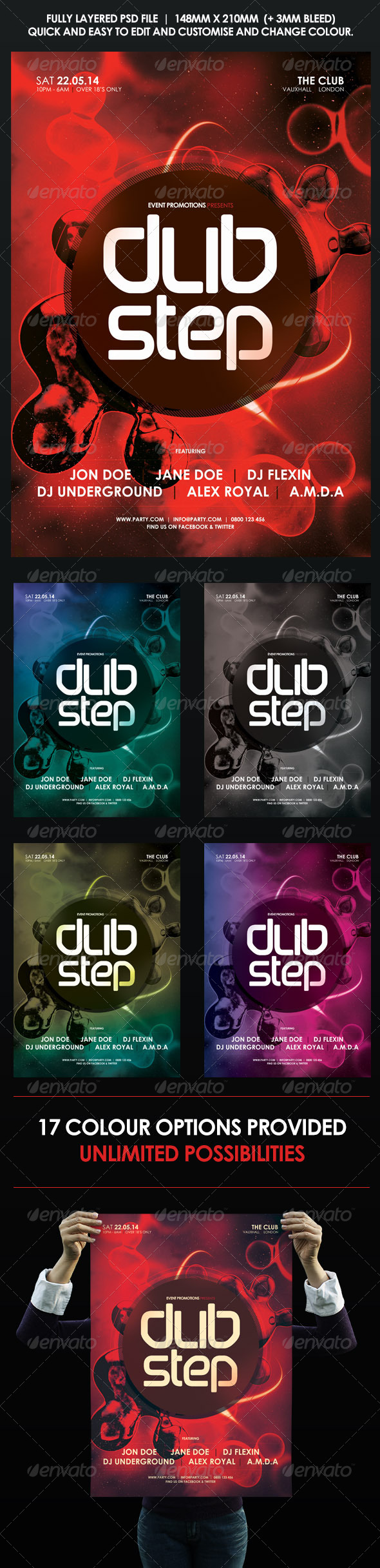 Urban Dubstep Flyer | Poster (Clubs & Parties)