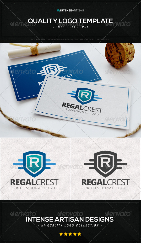 GraphicRiver Regal Crest Logo Template 8612611 GraphicRiver Regal Crest Logo Template 8612611