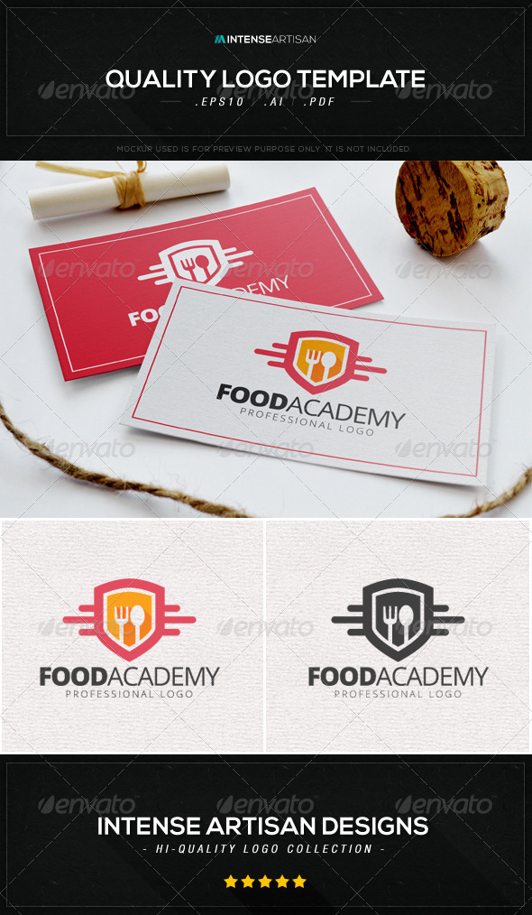 GraphicRiver Food Academy Logo Template 8612862 GraphicRiver Food Academy Logo Template 8612862