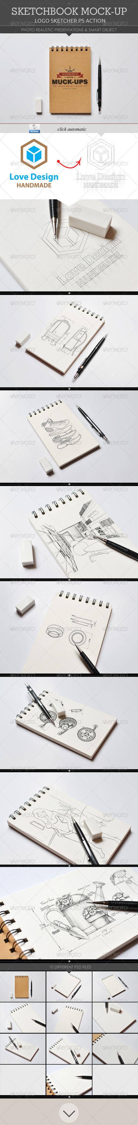 GraphicRiver Sketchbook Mock-Up 8613061 GraphicRiver Sketchbook Mock-Up 8613061