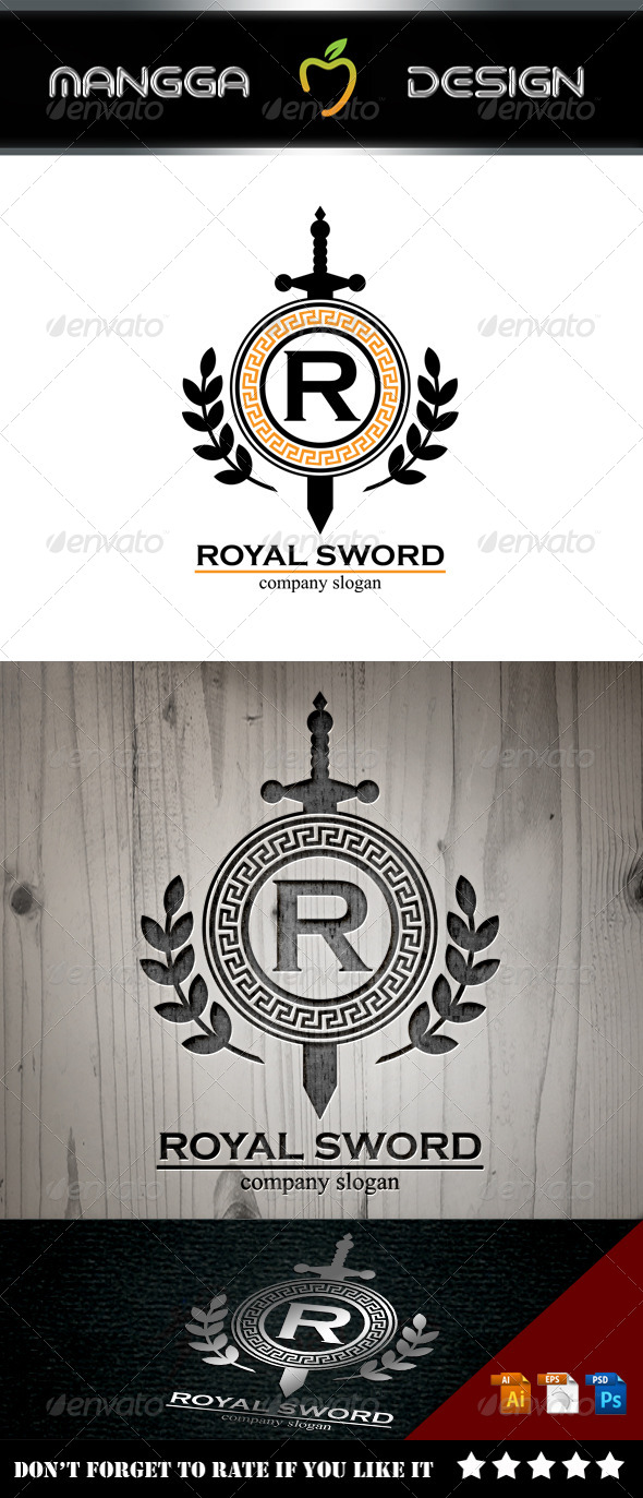 GraphicRiver Royal Sword Logo 8613318 GraphicRiver Royal Sword Logo 8613318