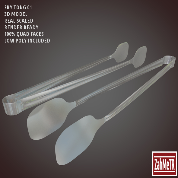 3DOcean Fry Tong 3D Model Low High Poly 8614589 3DOcean Fry Tong 3D Model Low High Poly 8614589
