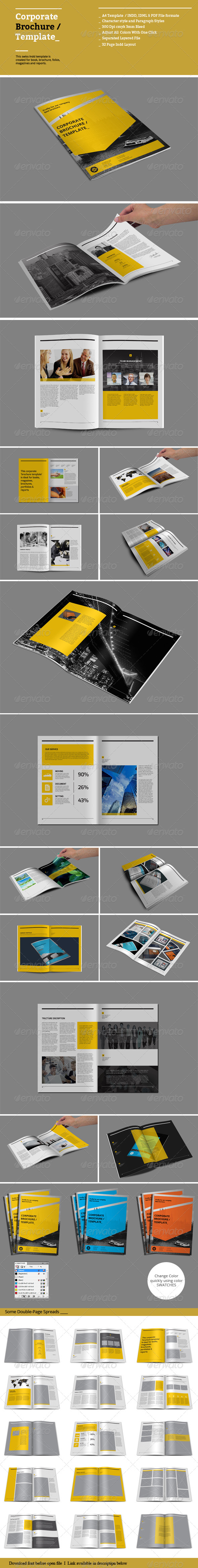 GraphicRiver Corporate Brochure Template 8614804 GraphicRiver Corporate Brochure Template 8614804