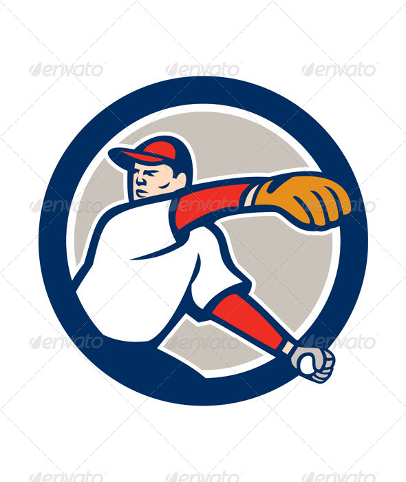 GraphicRiver Baseball Pitcher Throw Ball Circle 8615028 GraphicRiver Baseball Pitcher Throw Ball Circle 8615028