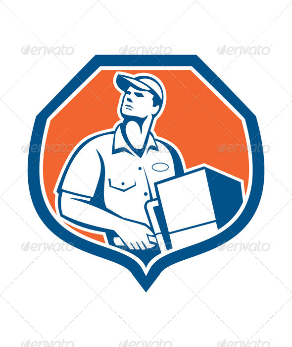 GraphicRiver Delivery Worker with Carton 8615086 GraphicRiver Delivery Worker with Carton 8615086