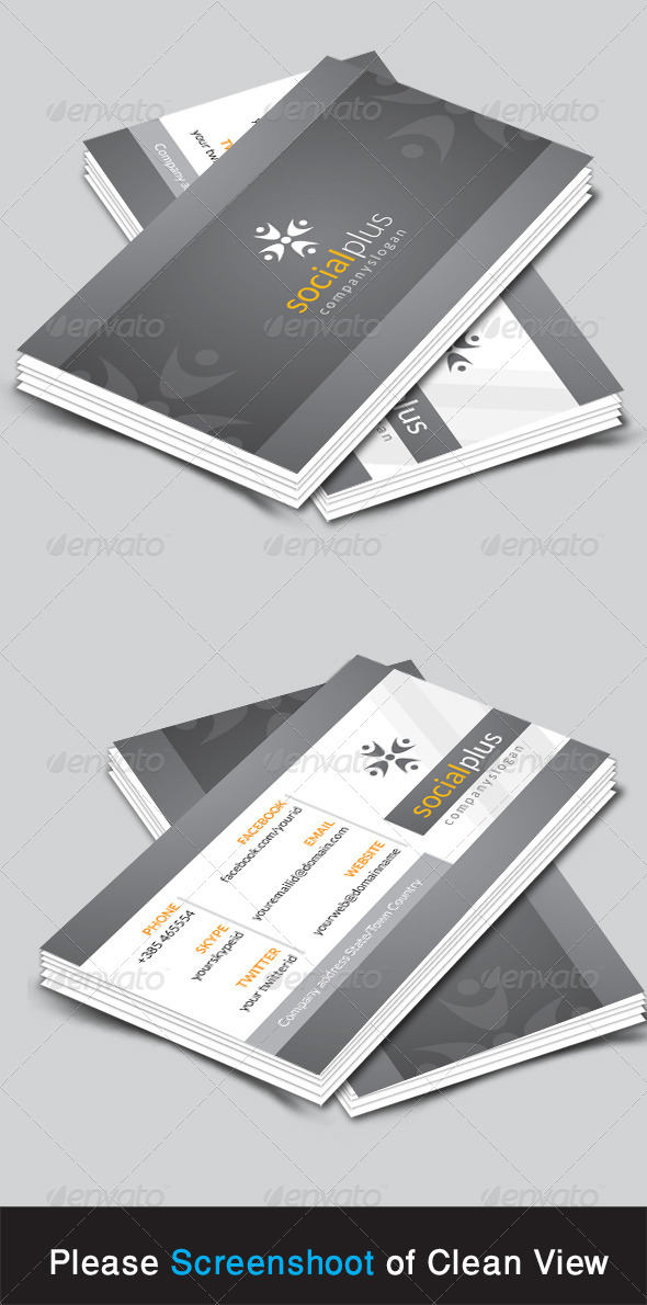 Socialplus Corporate Business Card (Corporate)