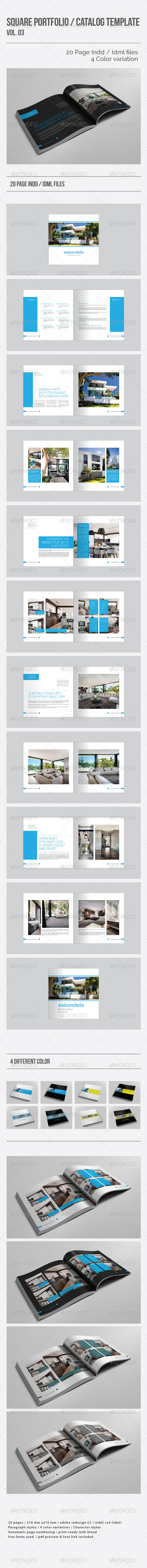 GraphicRiver Square Portfolio Catalog Template Vol.03 8615366 GraphicRiver Square Portfolio Catalog Template Vol.03 8615366