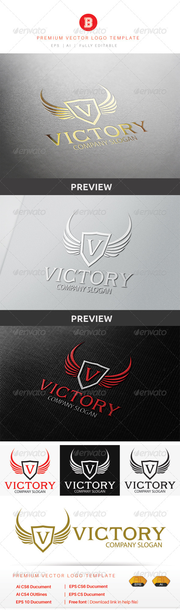 GraphicRiver Victory Logo 8615556 GraphicRiver Victory Logo 8615556