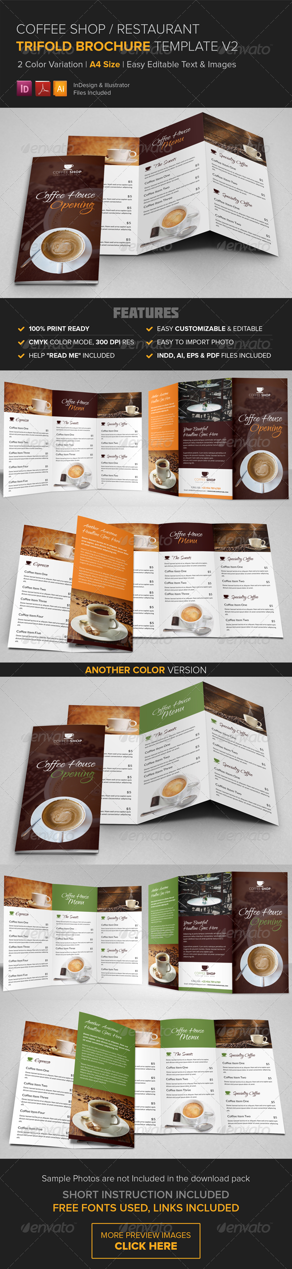 GraphicRiver Coffee Shop Restaurant Trifold Brochure v2 8616675 GraphicRiver Coffee Shop Restaurant Trifold Brochure v2 8616675
