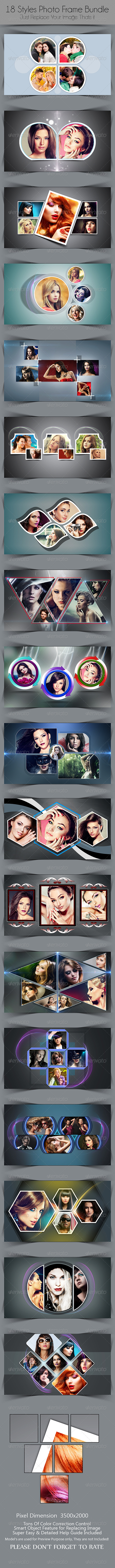 GraphicRiver 18 Styles Photo Frame Bundle 8618456 GraphicRiver 18 Styles Photo Frame Bundle 8618456