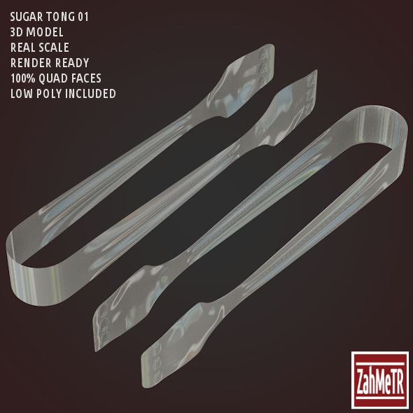 3DOcean Sugar Tong 3D Model Low High Poly 8618690 3DOcean Sugar Tong 3D Model Low High Poly 8618690