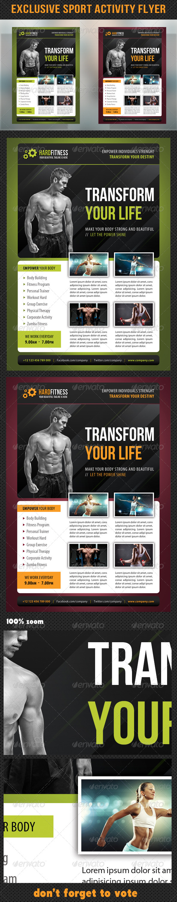 GraphicRiver Sport Multipurpose Flyer 26 8619236 GraphicRiver Sport Multipurpose Flyer 26 8619236