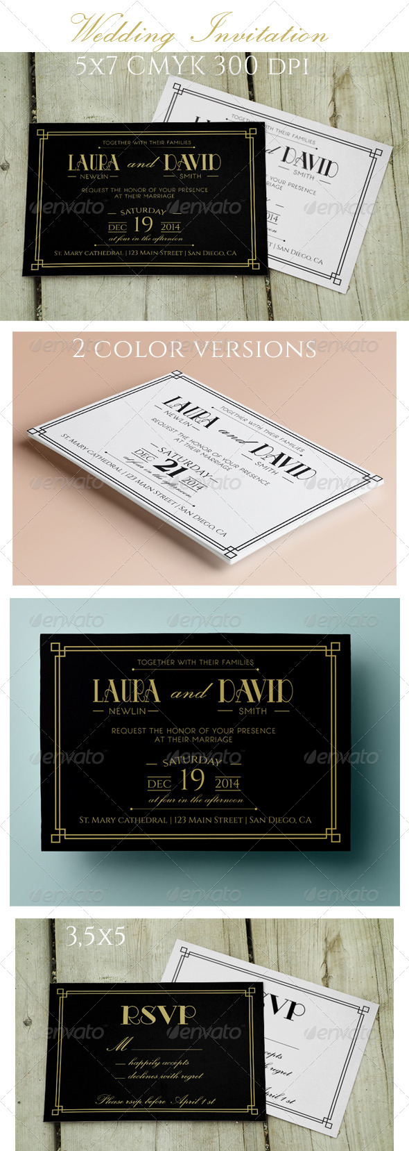 Wedding Invitation and RSVP