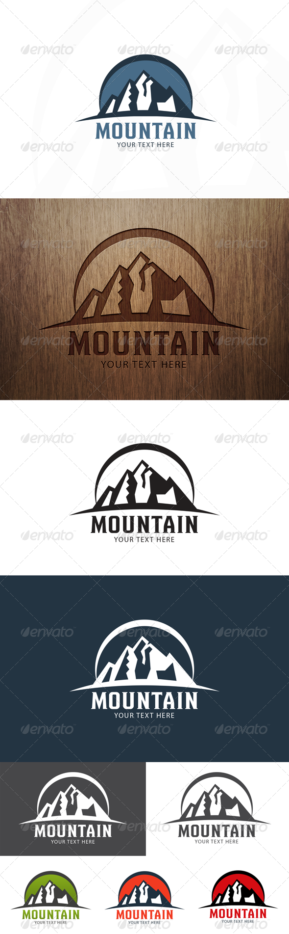 GraphicRiver Mountain Logo 8619521 GraphicRiver Mountain Logo 8619521