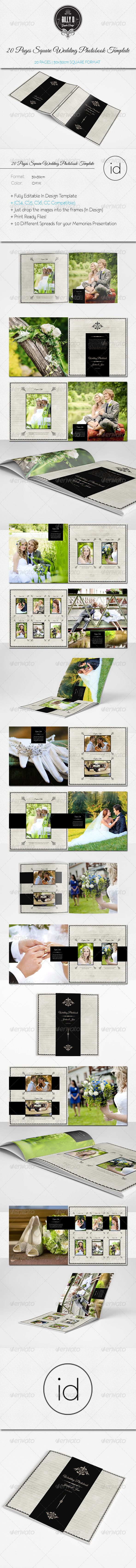 GraphicRiver 20 Pages Square Wedding Photobook Template 8619747 GraphicRiver 20 Pages Square Wedding Photobook Template 8619747