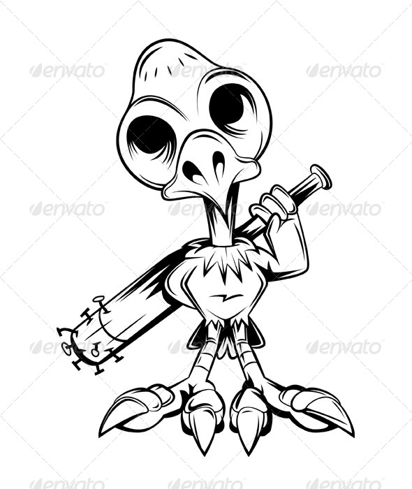 GraphicRiver Vulture Bone Vector 8620598 GraphicRiver Vulture Bone Vector 8620598