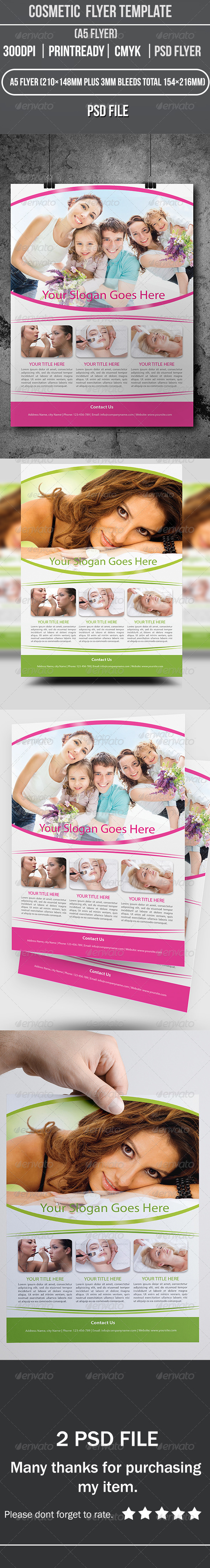 GraphicRiver Cosmetic Flyer Template 8621256 GraphicRiver Cosmetic Flyer Template 8621256