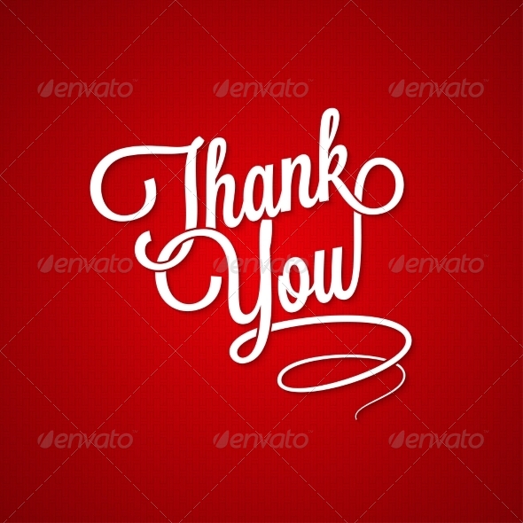 GraphicRiver Thank You Lettering Background 8621768 GraphicRiver Thank You Lettering Background 8621768