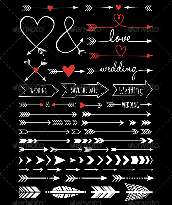 GraphicRiver Hand-Drawn Wedding Arrows 8622725 GraphicRiver Hand-Drawn Wedding Arrows 8622725