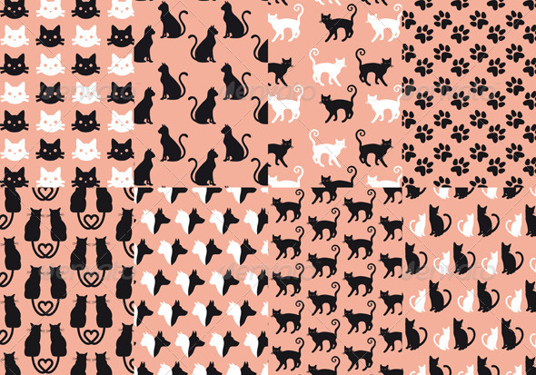 GraphicRiver Cat And Dog Seamless Pattern Vector Set 8622728 GraphicRiver Cat And Dog Seamless Pattern Vector Set 8622728