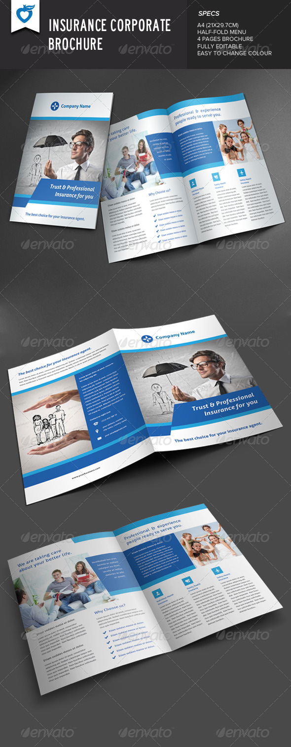 GraphicRiver Insurance Corporate Brochure 8624011 GraphicRiver Insurance Corporate Brochure 8624011
