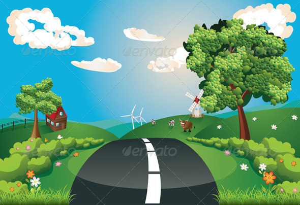 GraphicRiver Way Through Nature 8624028 GraphicRiver Way Through Nature 8624028