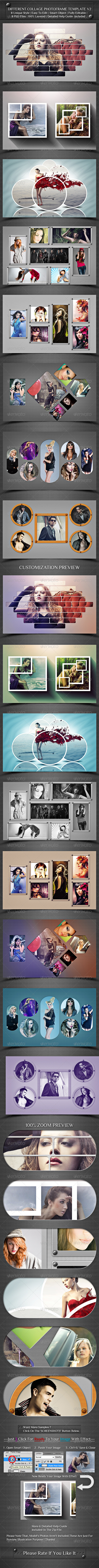 GraphicRiver Different Collage Photoframe Template V2 8625116 GraphicRiver Different Collage Photoframe Template V2 8625116