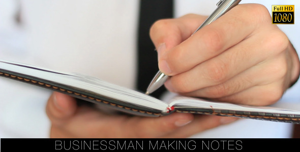 Businessman Making Notes 3 Businessman Making Notes 3