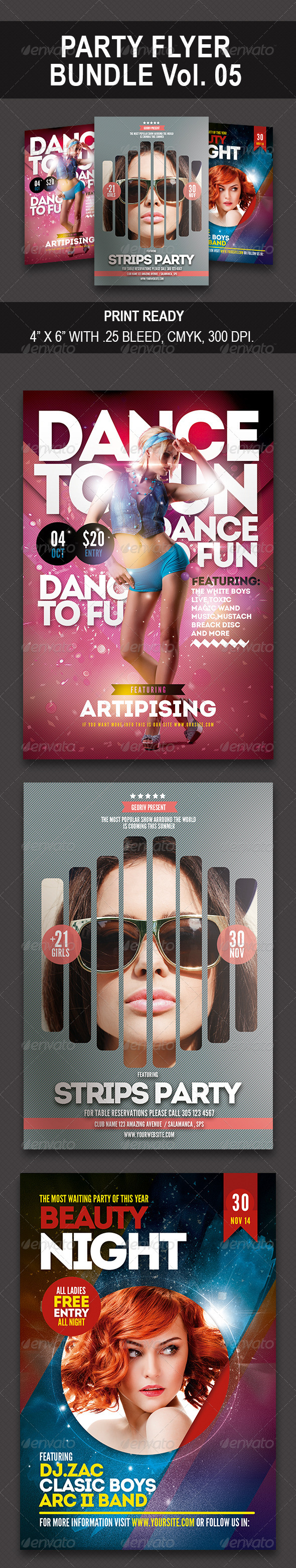 GraphicRiver Party Bundle Flyer vol 05 8625756 GraphicRiver Party Bundle Flyer vol 05 8625756